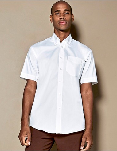 K-KK109-Mens Classic Fit Premium Oxford Shirt Short Sleeve